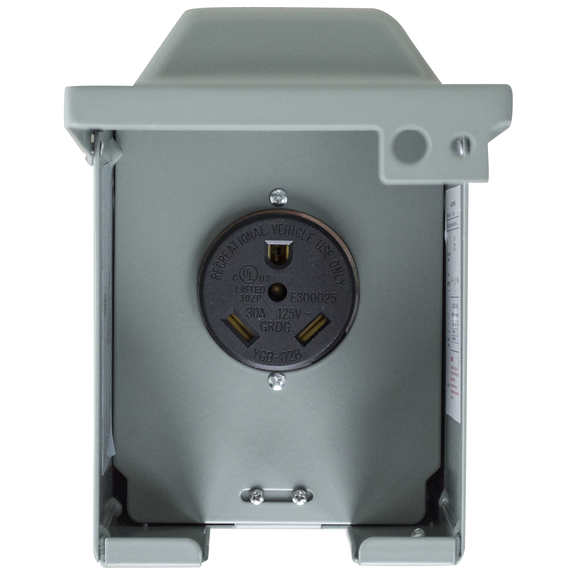 Sportsman Series 30 Amp Temporary RV Power Outlet Box — Weatherproof, Lockable, Model# TPO30